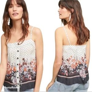 Anthropologie Silk Tank by Maeve